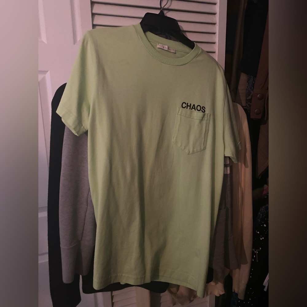 1017 Alyx 9SM chaos lime short sleeve tshirt